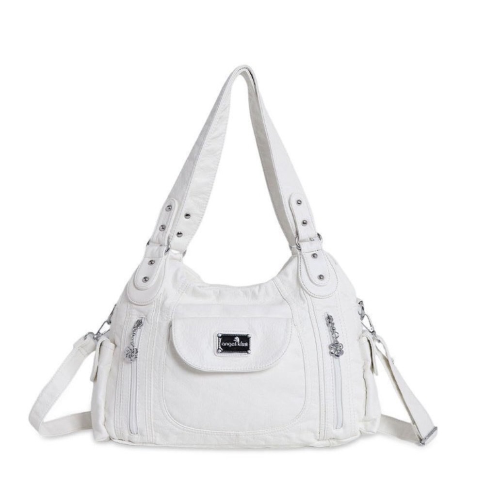Large Shoulder Tote Purse – Multipocket Faux Leather Satchel Hobo Purse new